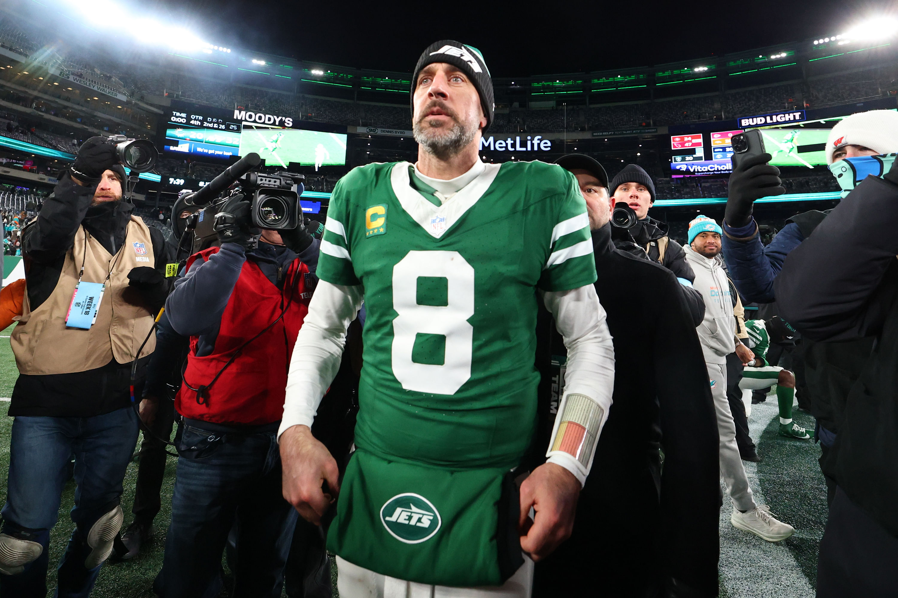 Former New York Jets QB Aaron Rodgers - Source: Imagn